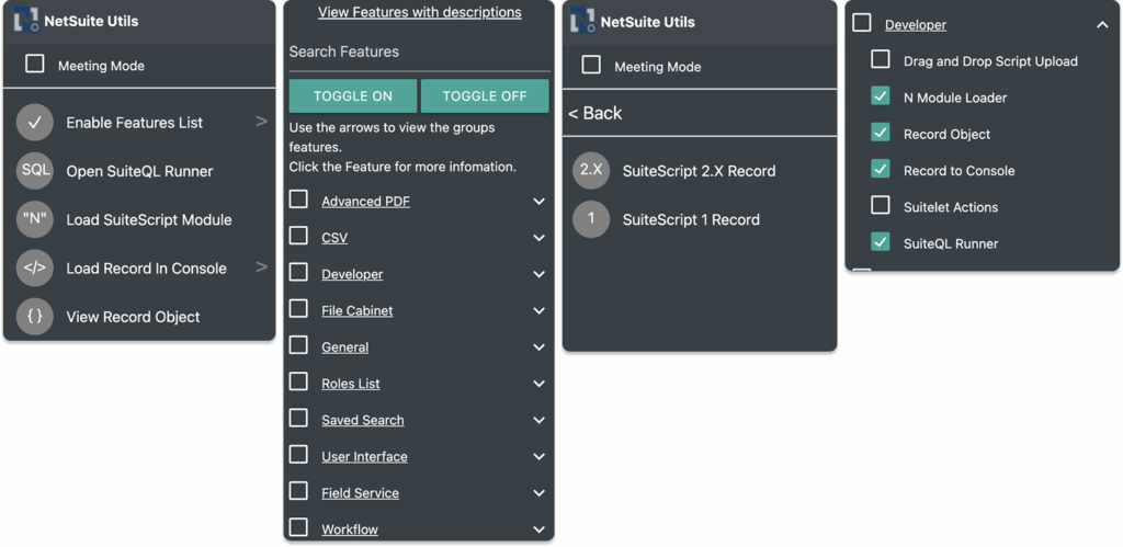 NetSuite Utils​ - Extension for Chrome