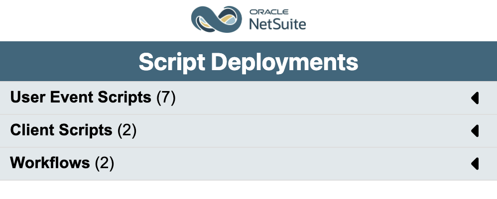 NetSuite Script Deployments​ - Extension for Chrome