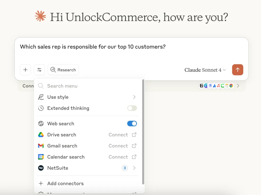 Hi UnlockCommerce - NetSuite AI Connector