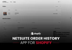 NetSuite Order History - Shopify App